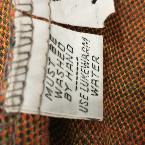 Red Plaid Knit Skirt Set 70s Vintage St. Cloud Acrylic Knit Long Jacket Short Sk - Picture 13 of 14